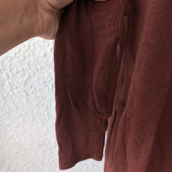 Athleta Plus brown Coaster Luxe Sweatshirt Dress size m - Picture 6 of 11